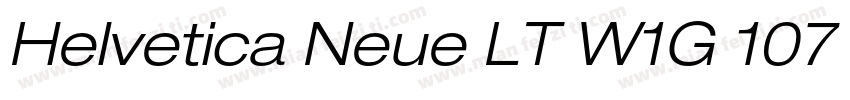 Helvetica Neue LT W1G 107 Extra Bla字体转换